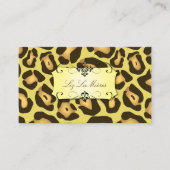 Carte De Visite Impression jaguar / couleur de fond DIY (Devant)