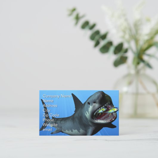 Carte De Visite Impression Megalodon (Debout devant)