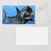Carte De Visite Impression Megalodon (Devant / Derrière)