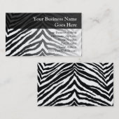 Carte De Visite Impression peau de zèbre (Devant / Derrière)