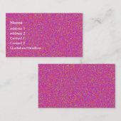 Carte De Visite Impression rose (Devant / Derrière)