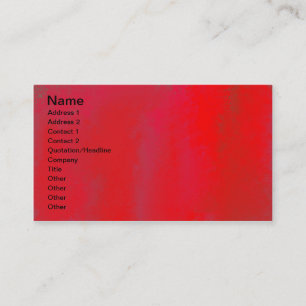 Carte De Visite Impression rouge