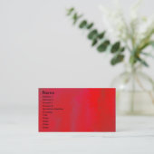 Carte De Visite Impression rouge (Debout devant)