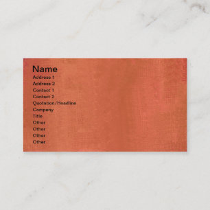 Carte De Visite Impression rouillée