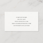 Carte De Visite Impression simple en liège (Dos)