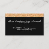 Carte De Visite Impression simple en liège (Dos)