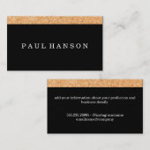 Carte De Visite Impression simple en liège (Devant / Derrière)