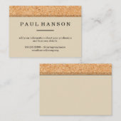 Carte De Visite Impression simple Faux Cork Trier (Devant / Derrière)