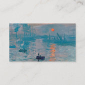 Carte De Visite Impression, soleil levant Claude Monet (Dos)