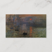 Carte De Visite Impression, Soleil levant par Claude Monet (Dos)