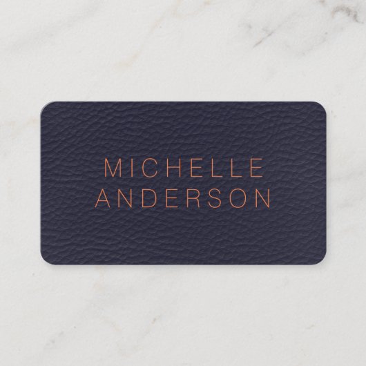 Carte De Visite Impression textuelle minimaliste (Devant)