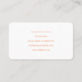 Carte De Visite Impression textuelle minimaliste (Dos)
