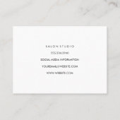 Carte De Visite Impression textuelle minimaliste (Dos)