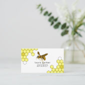 Carte De Visite Impression typographique de jaune de noir (Debout devant)