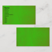 Carte De Visite Impression verte (Devant / Derrière)