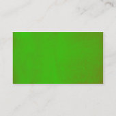 Carte De Visite Impression verte (Dos)