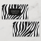 Carte De Visite Impression Zebra (Devant / Derrière)