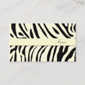 Carte De Visite Impression Zebra/DO-IT-YOURSELF couleur arrière -  (Devant)