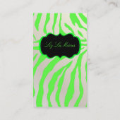 Carte De Visite Impression zèbre de PixDezines Sassy (Dos)