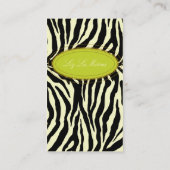 Carte De Visite Impression zèbre tendance (Dos)