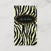 Carte De Visite Impression zèbre tendance (Dos)