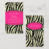 Carte De Visite Impression zébrée branchée (Devant / Derrière)