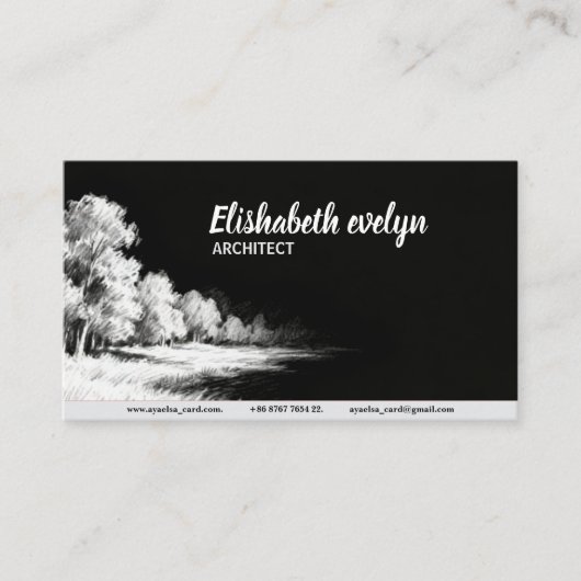 Carte De Visite Impressionist Lines - Landscape g432 (Devant)