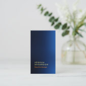 Carte De Visite Impressionnant look bleu pointu professionnel mode (Debout devant)