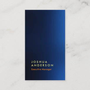 Carte De Visite Impressionnant look bleu pointu professionnel mode