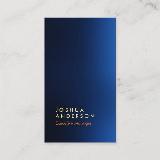 Carte De Visite Impressionnant look bleu pointu professionnel mode (Devant)