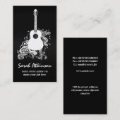 carte de visite impressionnant noir frais de (Devant / Derrière)