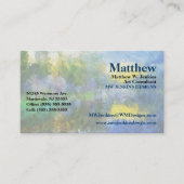 Carte De Visite Impressions du lac Spring (Devant)