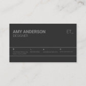 Carte de visite imprimable (Dos)