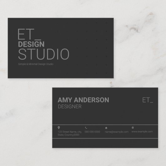 Carte de visite imprimable (Devant / Derrière)