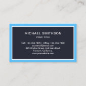 Carte De Visite Imprimante 3D Bleue Moderne (Dos)