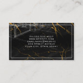 Carte De Visite Imprimantes bleues | Architecte | Construction | M (Dos)