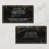 Carte De Visite Imprimantes bleues | Architecte | Construction | M (Devant / Derrière)