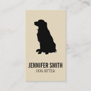 Carte De Visite Imprimantes Chien et Chien   (Noir beige)