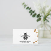 Carte De Visite Imprimé Apiary en nid d'abeille à miel de abeille (Debout devant)