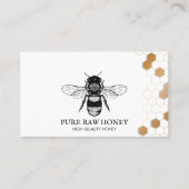 Carte De Visite Imprimé Apiary en nid d'abeille à miel de abeille (Devant)