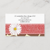 Carte De Visite Imprimée de girafe, Giraffe Brown, Poster de anima (Dos)