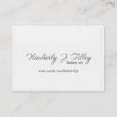 Carte De Visite Imprimée Natasha Mini (Dos)