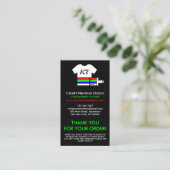 Carte De Visite Imprimer à la demande Instructions pour laver les  (Debout devant)