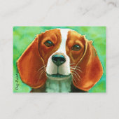 Carte De Visite Imprimer beagle double face (Dos)