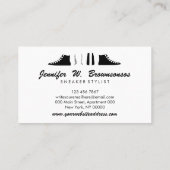Carte De Visite Imprimer Demande White Sport Chaussures de gym (Dos)