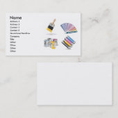 Carte De Visite Imprimer Icônes1, Nom, Adresse 1, Adresse 2, Conta (Devant / Derrière)