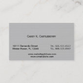 Carte De Visite Imprimer la photo de la Parties scintillant de pin (Dos)