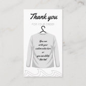 Carte De Visite Imprimer Lavage de chemise à manches longues (Dos)