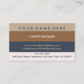 Carte De Visite Imprimer sur demande Chauffage artisanal Transfert (Dos)