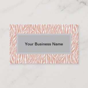 Carte De Visite Imprimer Zebra Peach